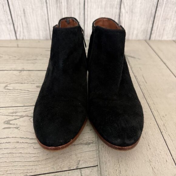 Sam Edelman Petty Black Suede Bootie Ankle Boots Women's 7M / 37 - Picture 2 of 9